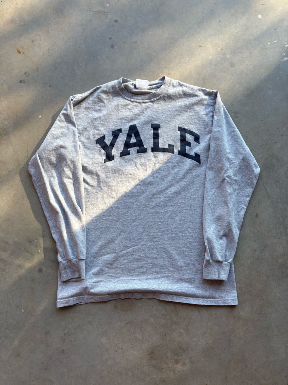 Champion Gray Long Sleeve Yale Logo Tee